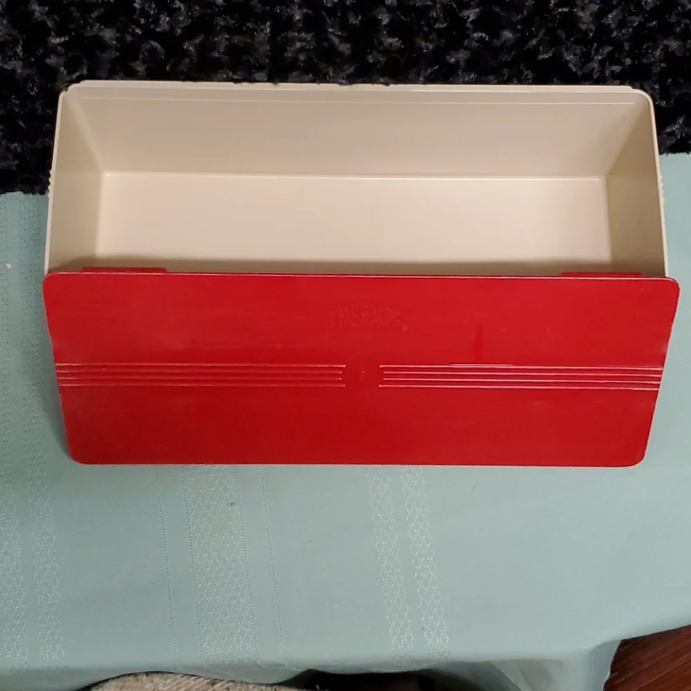 Vintage‎ Thermos Outing Picnic Set Red Tan